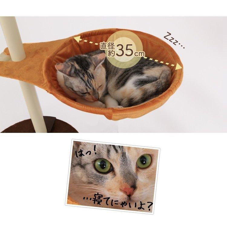 ボンビアルコン キャットタワー 木製 突っ張り 猫 タワー 猫タワー 省