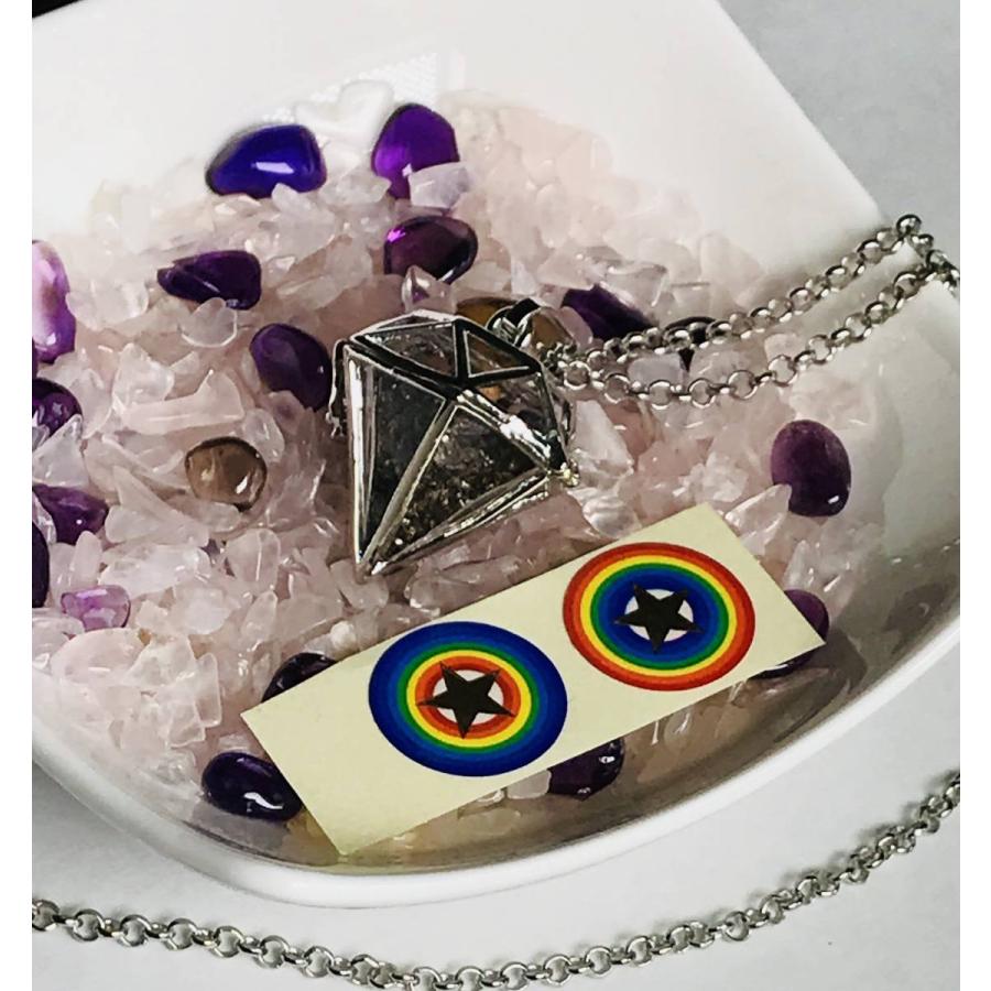 ギベオン隕石 ギベオン 隕石 粉 六芒星 ペンダント 宇宙シール 宇宙