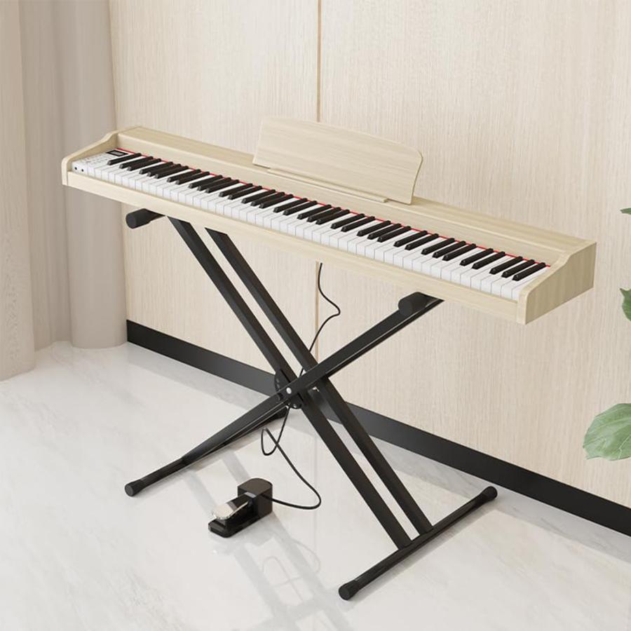 AORTD 電子ピアノ 88鍵盤 スタンド 机 Bluetooth対応 電子キーボード