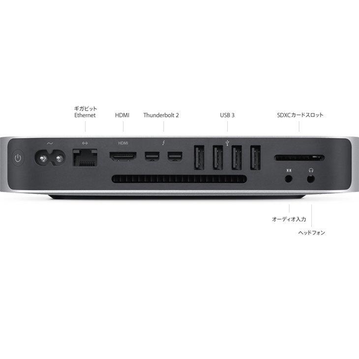 ミニPC Mac Mini2014 i5 8GB 240GB SSD Mac mini (Late 2014