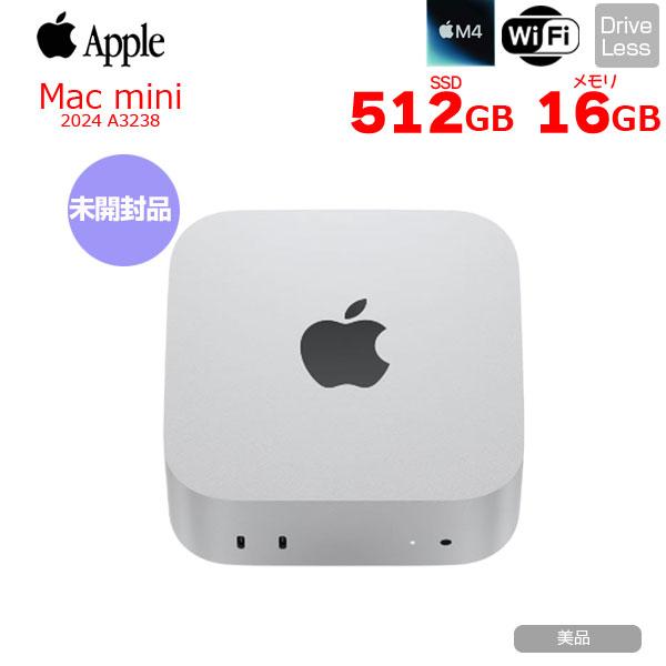 Mac mini Apple MU9E3J/A A3238 M4 2024 手のひらサイズ小型デスク