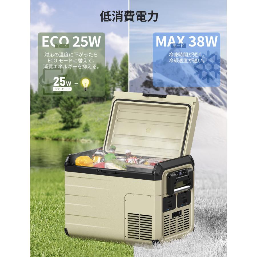 EENOUR 車載冷蔵庫 ポータブル冷蔵庫 35L 45L バッテリー内蔵可能 -20