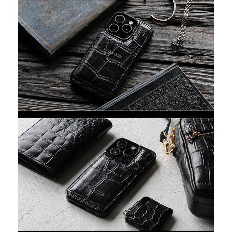 SIAMNESS クロコダイル クロコ iPhone ケース 15 pro max plus ハード