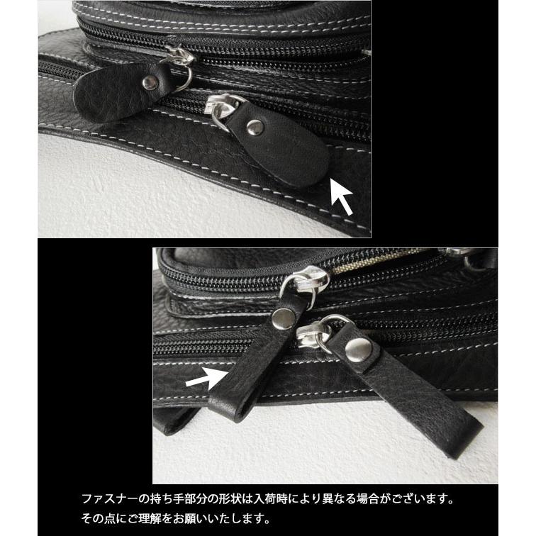 レザー ウエストバッグ レッグポーチ ヒップバッグ 本革 黒