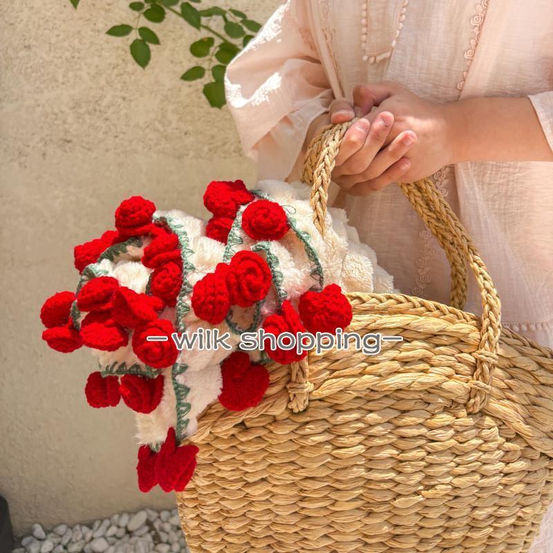 花束ブランケット ひざ掛け ブランケット 毛布 ポコポコ 掛け布団 掛