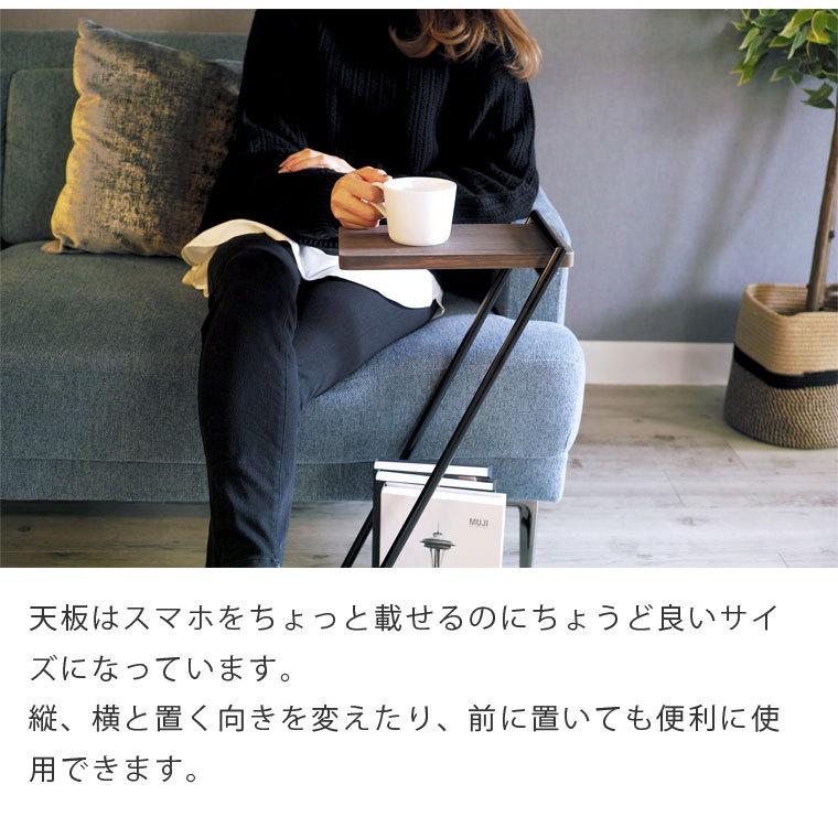 ダークブラウン サイドテーブル アイアン リビング ティーテーブル