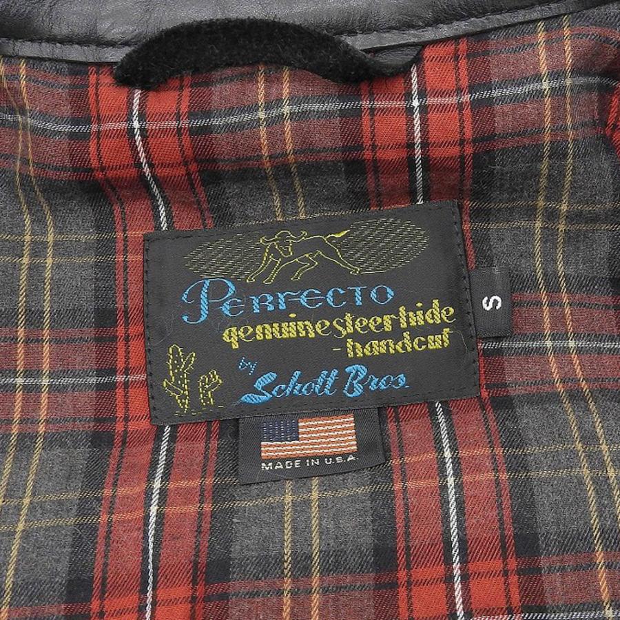 Schott N.Y.C（ショット） schott 裏地チェック シングルライダース