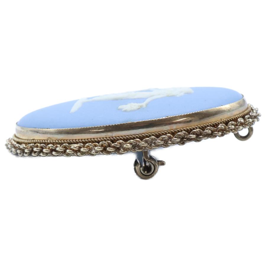 WEDGWOOD ウェッジウッド 375刻印 カメオ ブローチ イエローゴールド