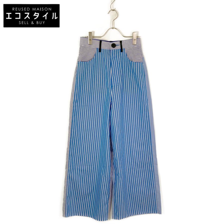 ENFOLD（エンフォルド） 22AW ブルー コットン ストライプドッキング