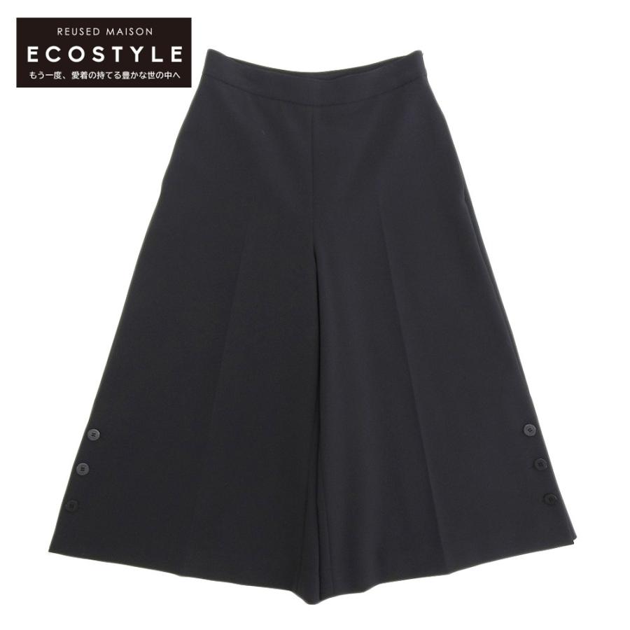 フォクシーニューヨーク ワイドパンツ プリーツスカート ダークグレー