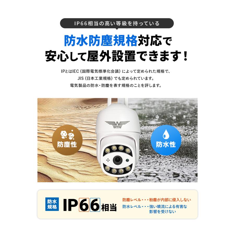 WTW 塚本無線 防犯カメラ 屋外 ワイヤレス 300万画素 自動追跡 ドーム