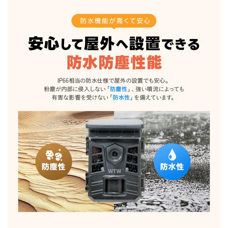 WTW 塚本無線 防犯カメラ トレイルカメラ ソーラーパネル一体型