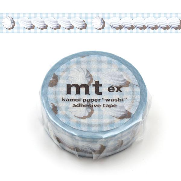 マスキングテープ mt カモ井加工紙 ex 1巻 ホイップクリームライン