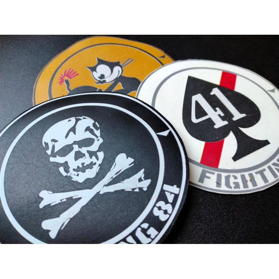 本革レザーパッチ ミリタリーワッペン VF-31 トムキャッターズ