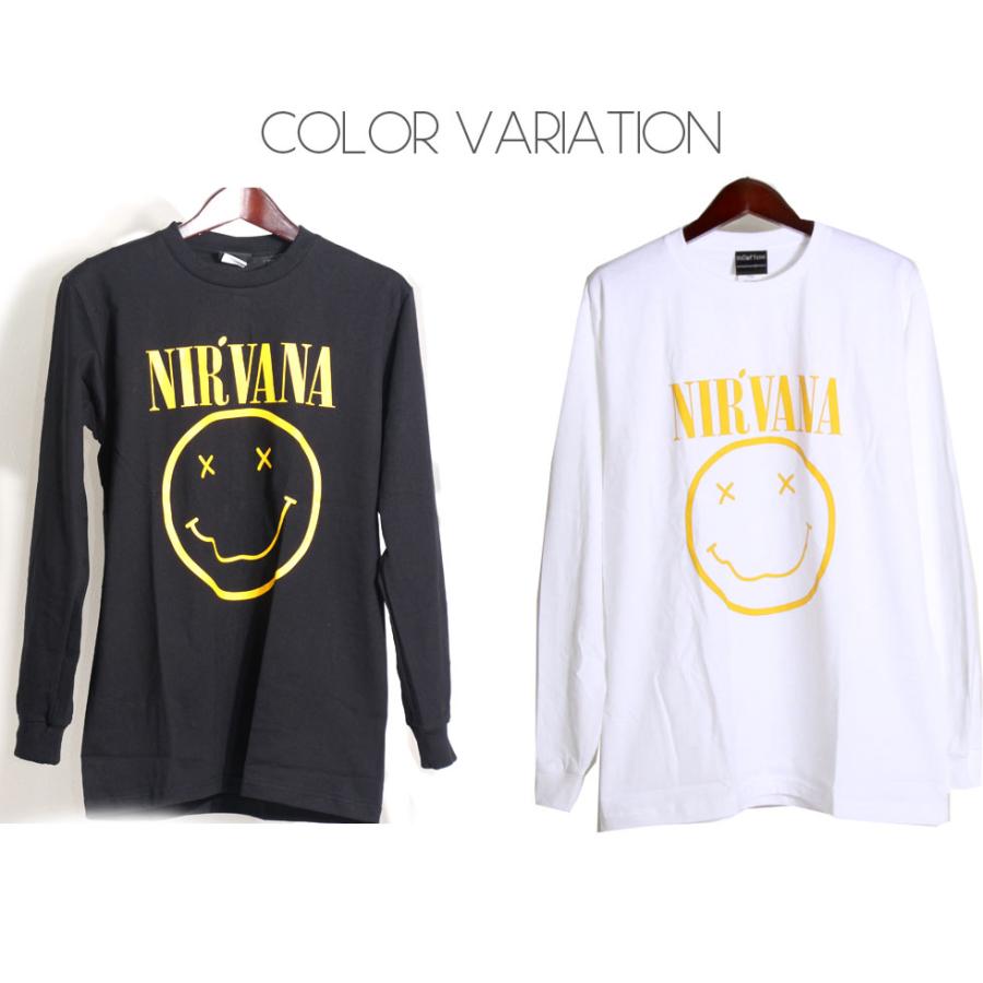 ロックtシャツ バンドtシャツ パンク 長袖 Tシャツ メンズ NIRVANA