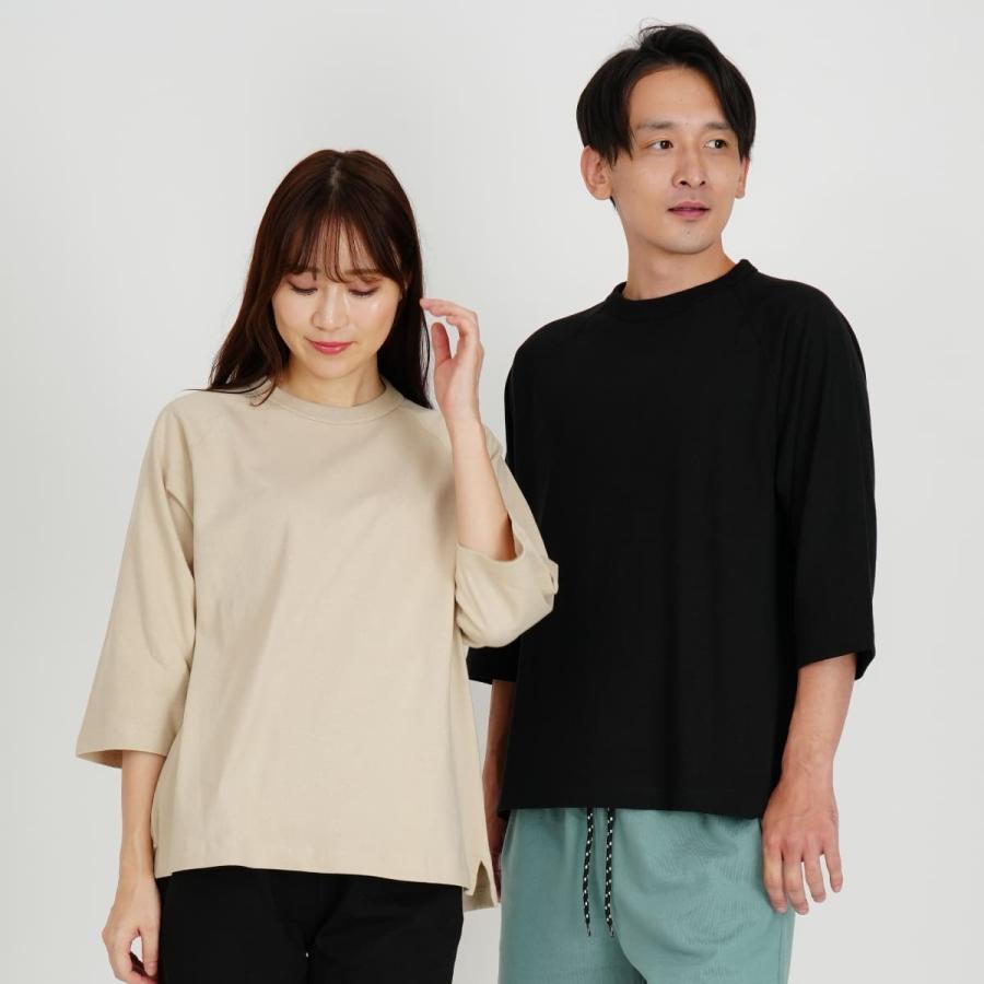 CROSS & STITCH Tシャツ メンズ 七分袖 無地 CROSS STITCH クロス