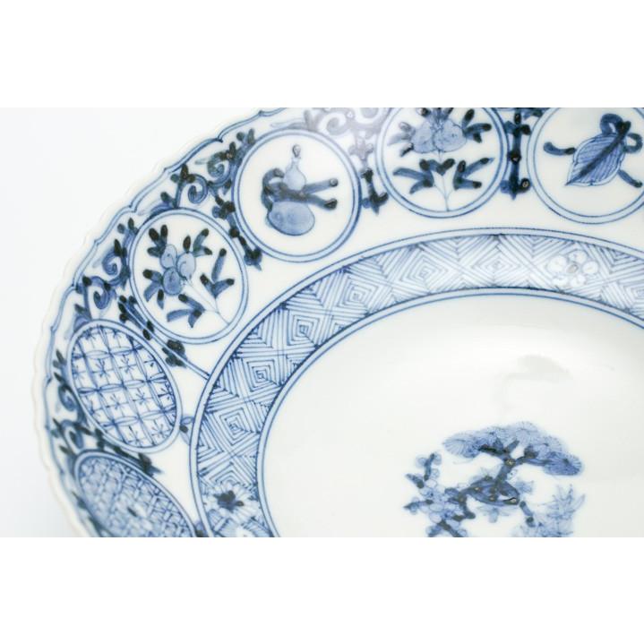 新品◇5枚セット◇単品可【九谷焼】6号 丸皿 18cm 吉田屋