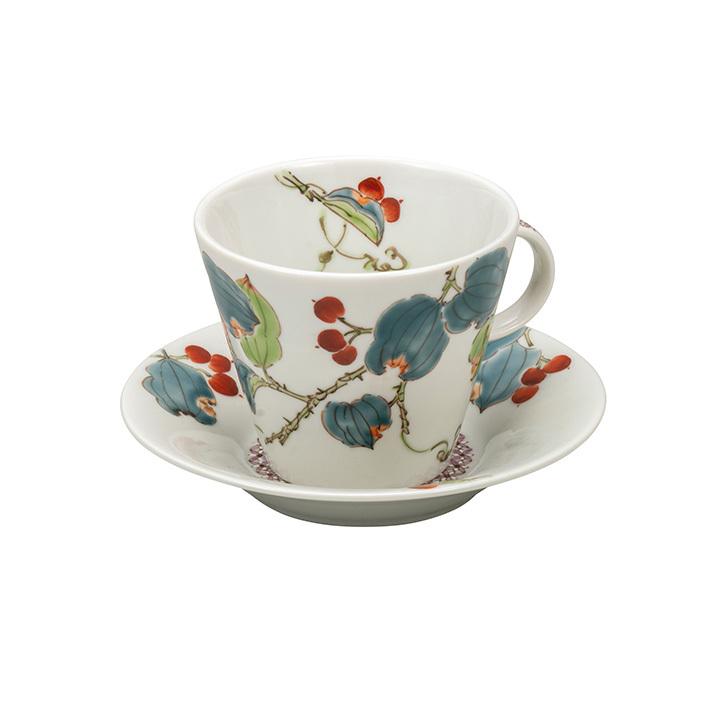 九谷焼 カップ＆ソーサー 山帰来 / 平野由佳 送料無料 和食器 コーヒー