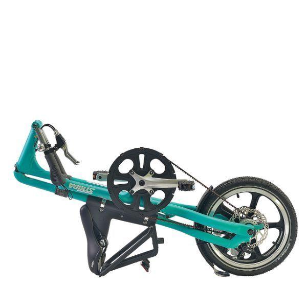 ターコイズ スチールフレーム 小径自転車 ターコイズ 折りたたみ自転車