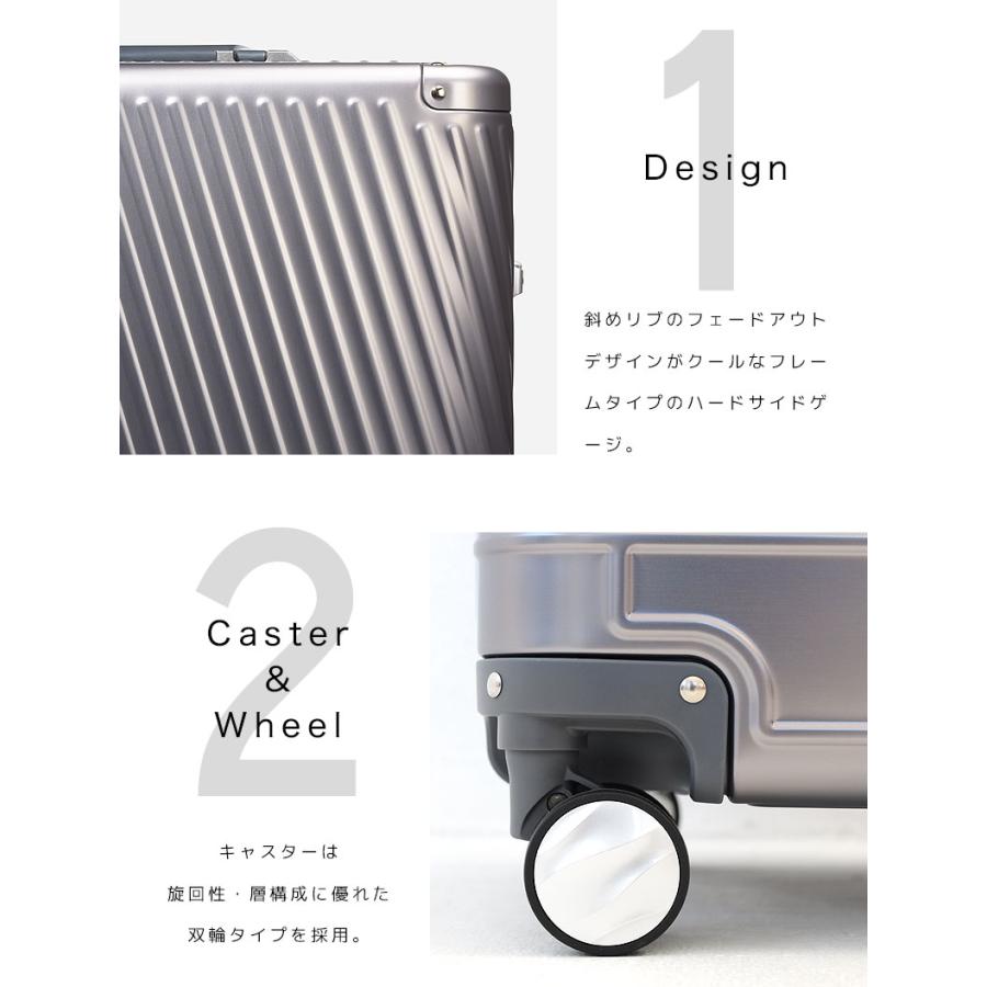 Ace（エース） スーツケース アルゴナム2-F アルミニウム素材 フレーム