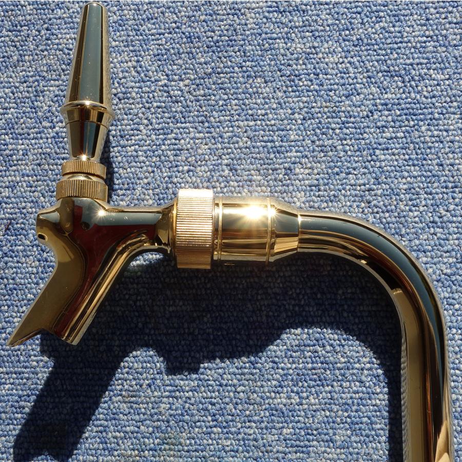 送料無料 ◇ ニットク ビール用ドラフトタワー ゴールド 真鍮 シングル