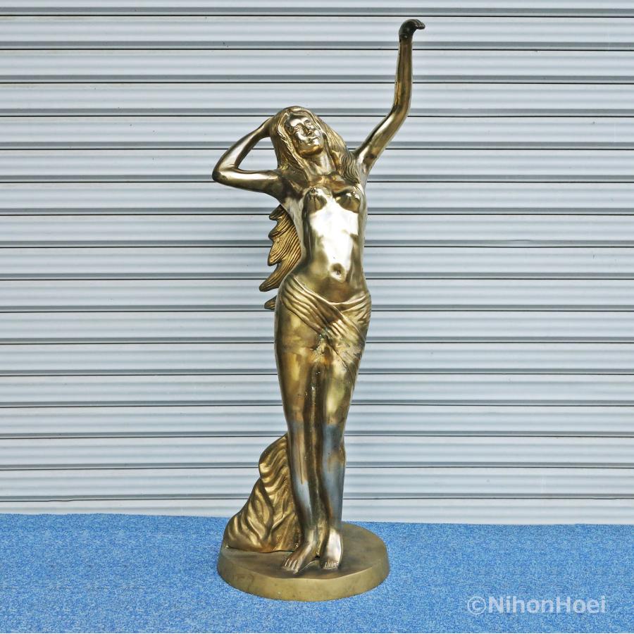 ブロンズ 女性像 抽象 モダンアート ブロンズ像 時代金工 金属工芸