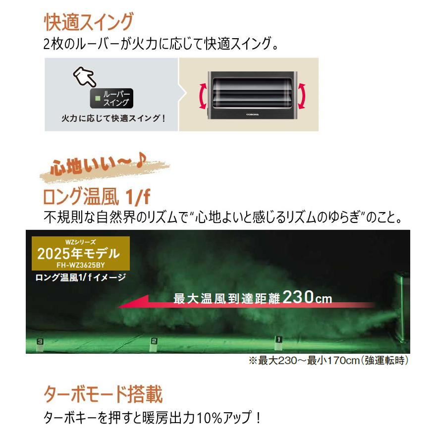 CORONA（コロナ） FH-CWZ57BYG (KG) グランブラック 石油 ファン