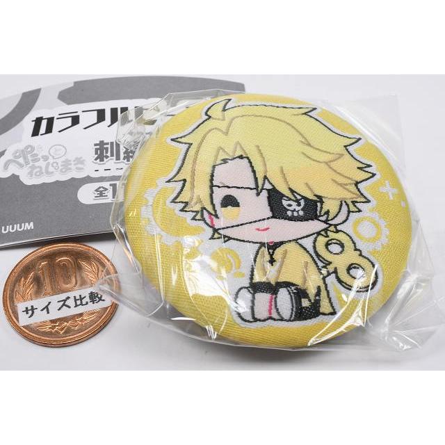 カラフルピーチたっつん刺繍缶バッジ第一弾 カラフルピーチ たっつん