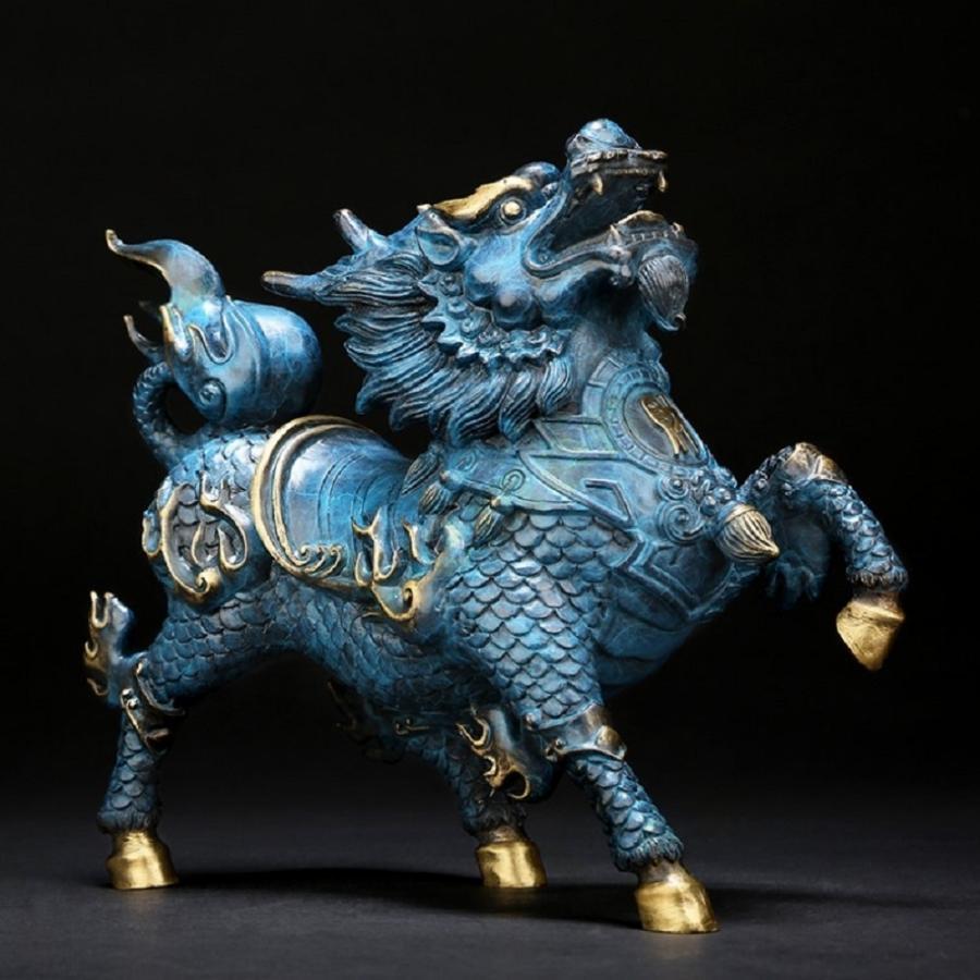 銅器 獅子 客間 茶室 商舗 鎮宅 辟邪 開運 風水 招財置物 工芸品 装飾