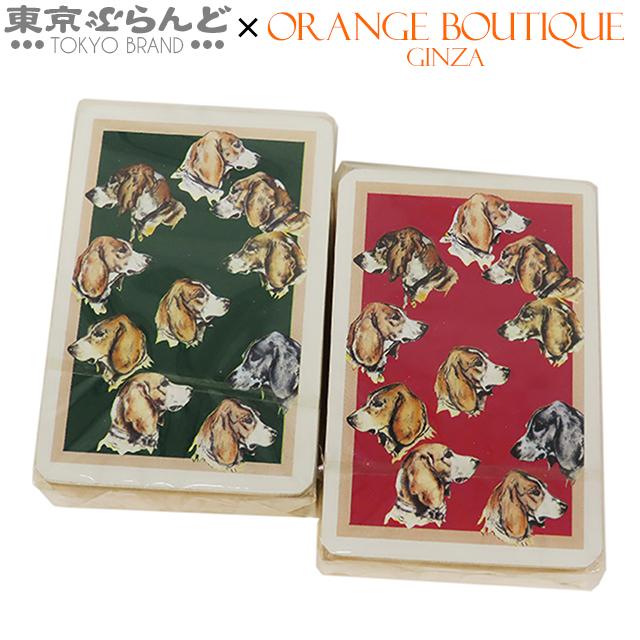 HERMES（エルメス） トランプ ミニ レッドxグリーン ペーパー 2セット