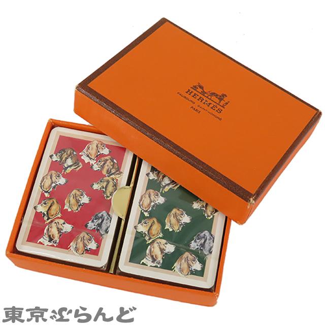 HERMES（エルメス） トランプ ミニ レッドxグリーン ペーパー 2セット