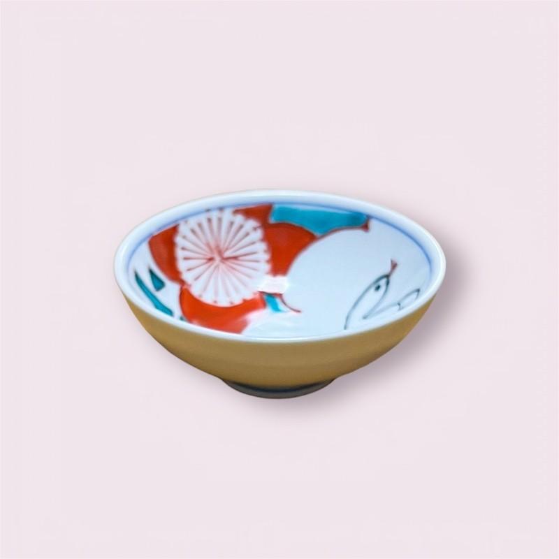 九谷焼 干支 盃 福巳 乙巳 陶器 平盃 おちょこ おしゃれ ぐい呑み 日本