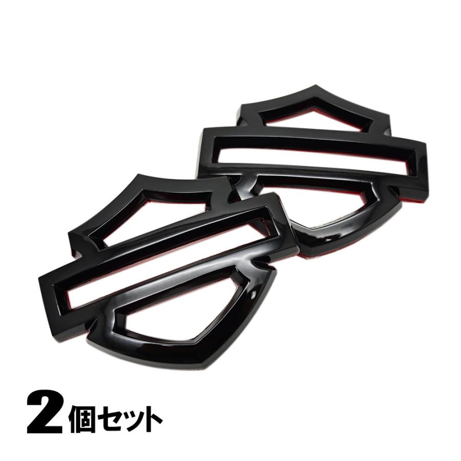 ハーレー CVO 3Dエンブレム 2個 XLソフテイル ダイナ タンク グロス