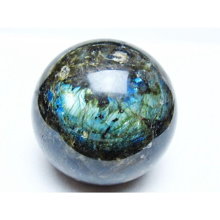 ラブラドライト 丸玉 75mm スフィア 一点物 151-9173 : 天然石
