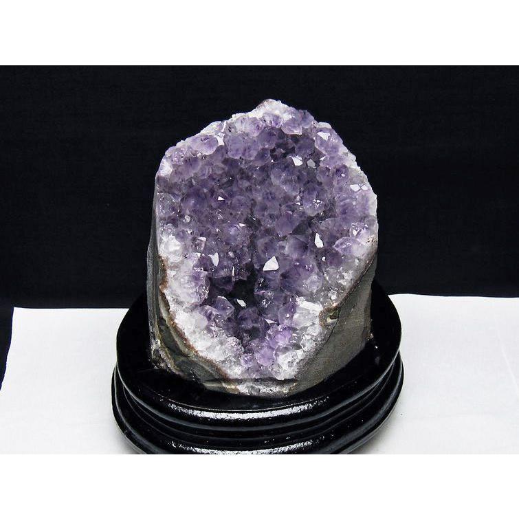 1.3Kg アメジスト クラスター ウルグアイ産 原石 amethyst 台座付属