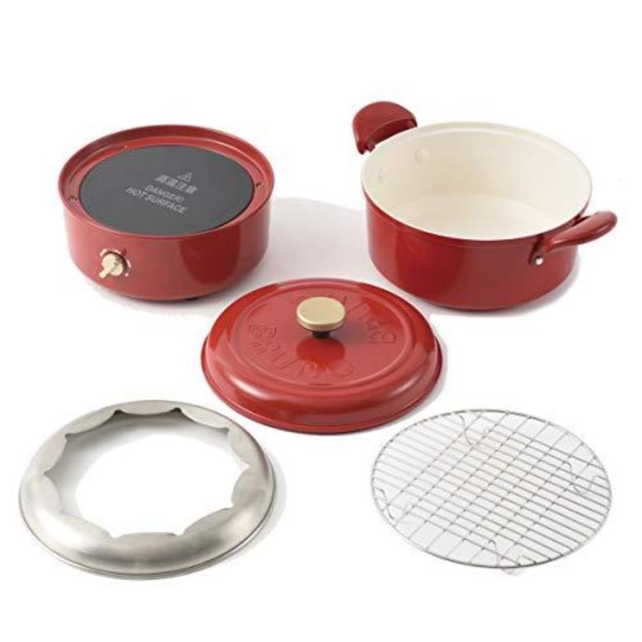 BRUNO（ブルーノ） 訳あり マルチグリルポット (レッド) [BOE065-RD