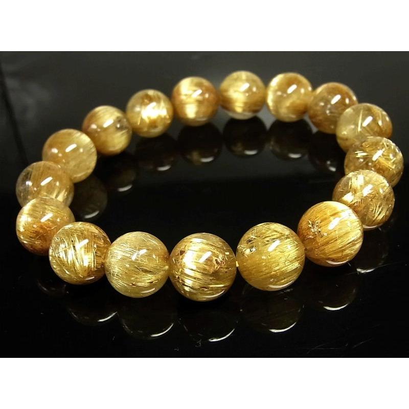 ☆Mr.crow☆【ルチルクォーツ】高品質 天然石 ブレスレット 楽天市場