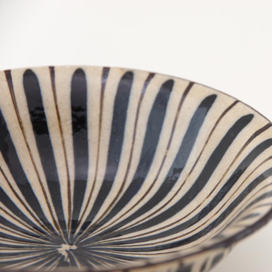 麦藁手 中平鉢 橙/青 小春花窯 瀬戸焼 伝統工芸品 民藝品 食器