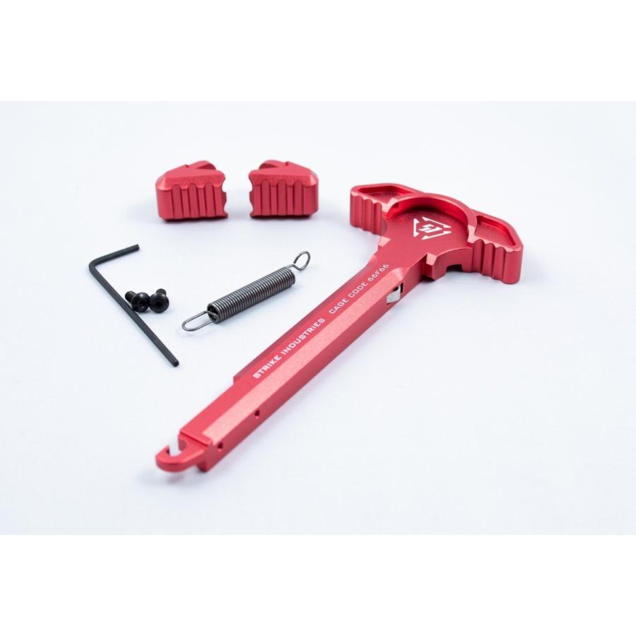 STRIKE INDUSTRIESタイプ チャージングハンドル Red-Red【ポスト投函