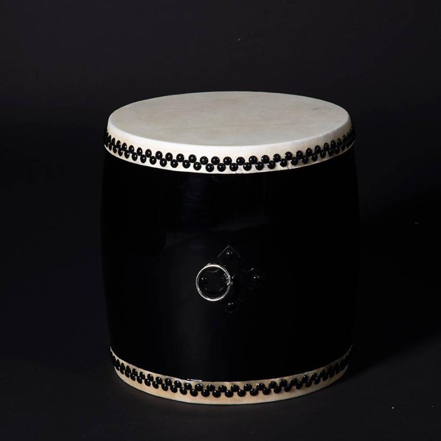 エイサー太鼓 黒色 エイサー大太鼓 1尺3寸（鼓面39cm） 女性向 バチ1本