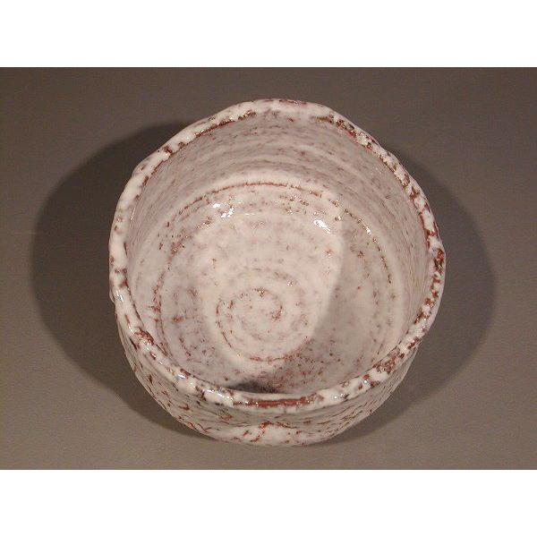 茶道具 抹茶茶碗 萩焼 白釉 鬼萩割高台 M-1、渋谷泥詩作 : 佐藤大観堂