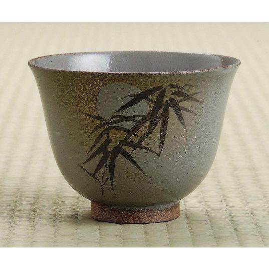 茶道具 抹茶茶碗 銹絵（さびえ） 月の光、 通次阿山作 : 佐藤大観堂