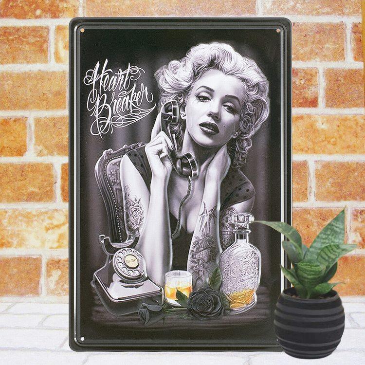 セクシーガールポスター ブリキ看板 hb バー ウイスキー お酒