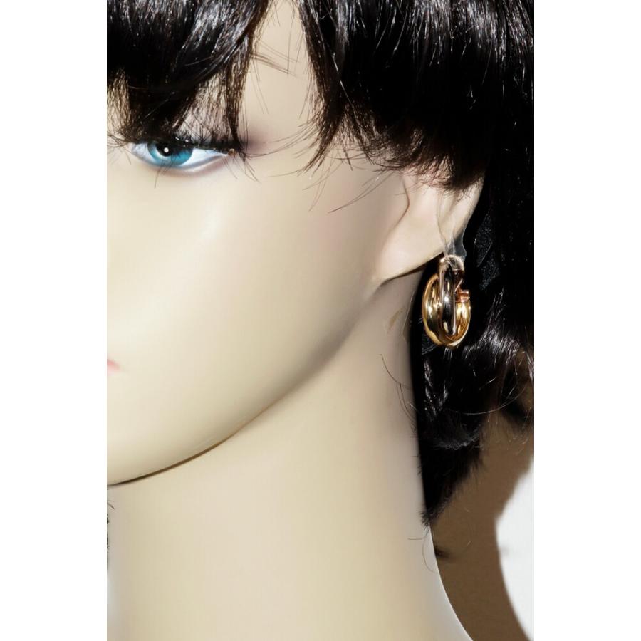 Cartier（カルティエ） ピアス K18YG K18WG K18PG トリニティピアス