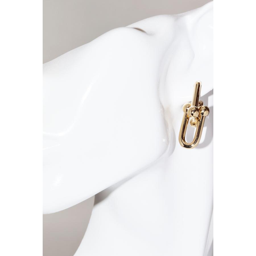 ティファニー ピアス K18YG ハードウェア ラージ リンクピアス