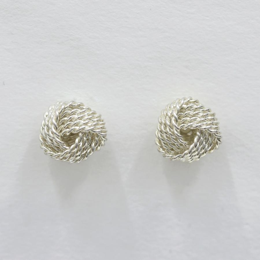 Tiffany&Co.ピアス サマセット ツイスト ノット メッシュ シルバー