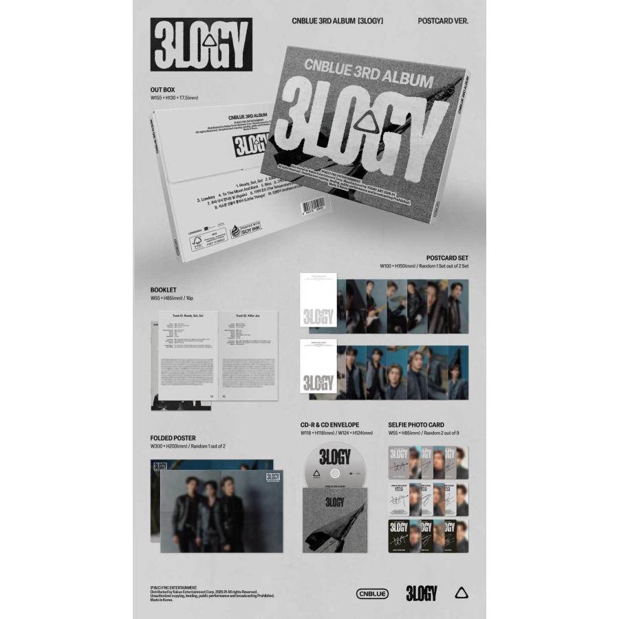 26/1/8 韓国発売】2種セット】CNBLUE シーエヌブルー 3RD 3LOGY 3集