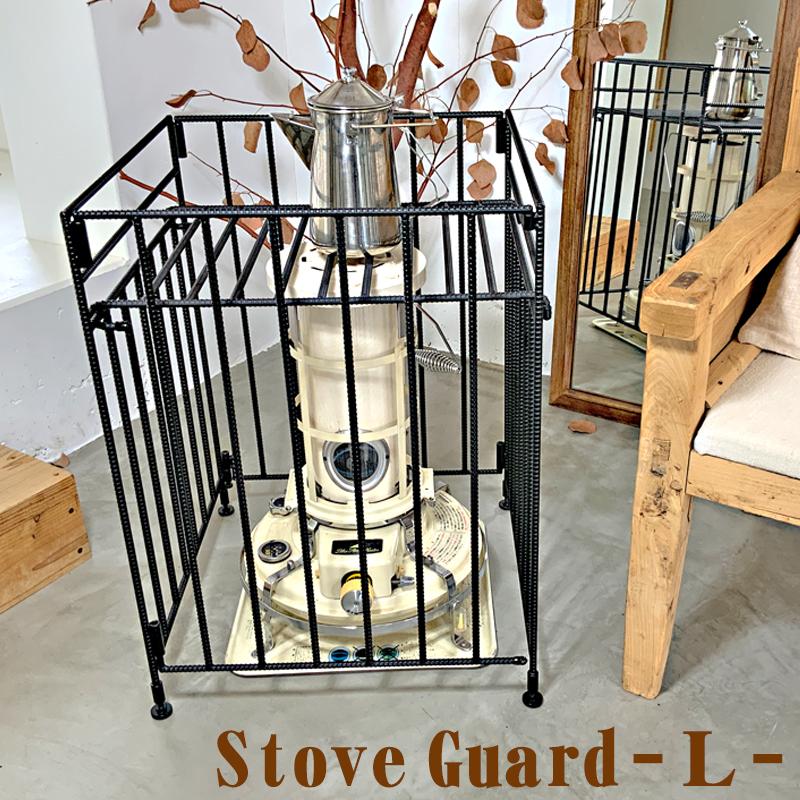 円筒形ストーブ 黒 金属ガード付き TOYOTOMI（トヨトミ） (丸型