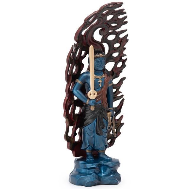 不動明王ダイキャスト青銅色の仏像 牧田秀雲作 Amazon｜仏像 童子不動