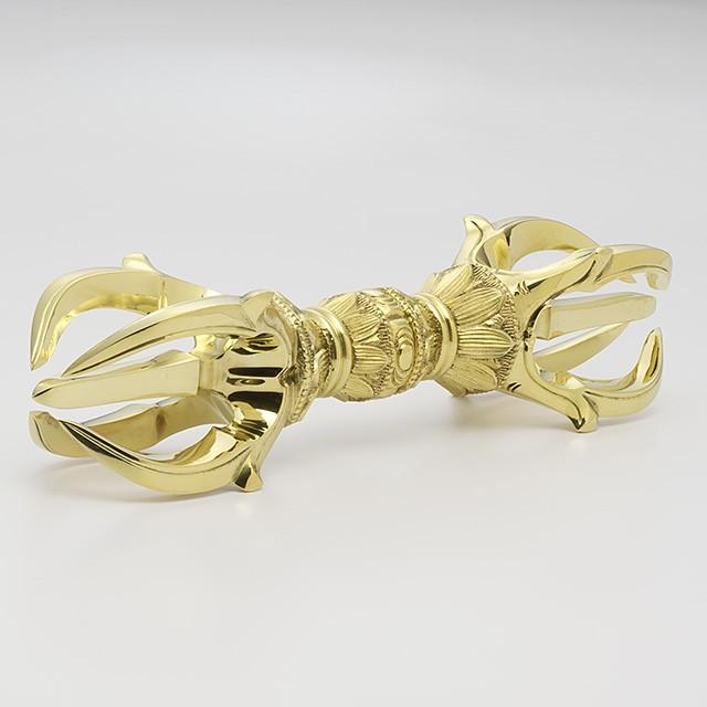 仏壇屋 滝田商店 五鈷杵 大々型 長さ 16.3cm（京都製 密教法具 前具